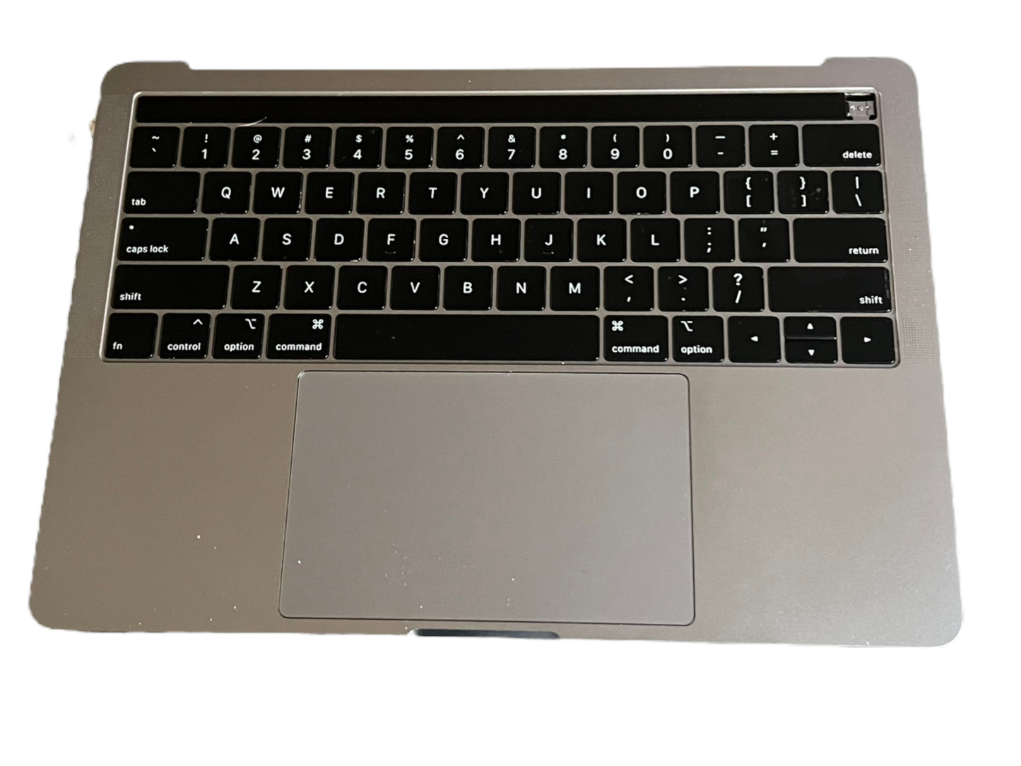 Used Replacement 2019 Gray Apple MacBook Pro A1989 13.3 inch Top Case w/ Keyboard+