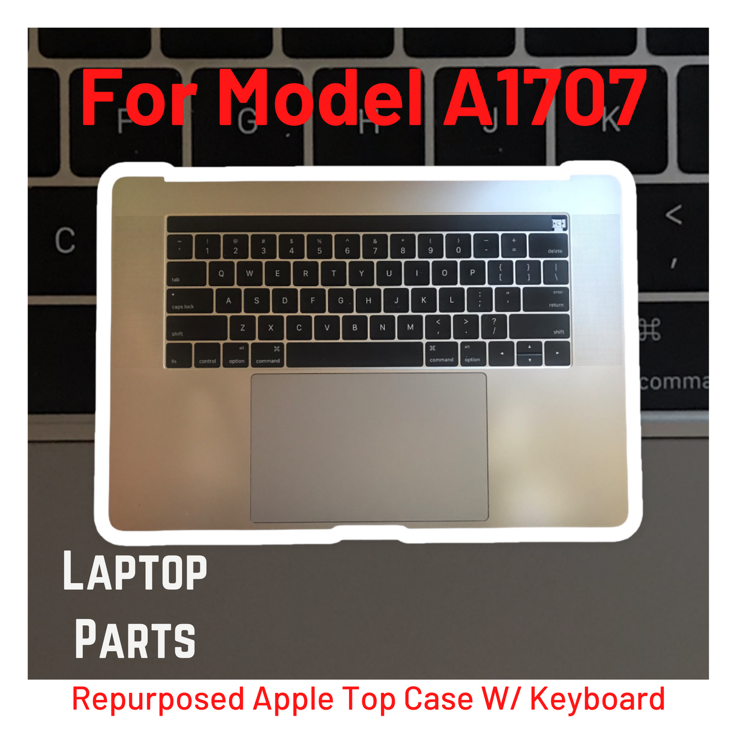 Used Replacement Apple MacBook Pro 2016 A1707 15" Space Gray Top Case w/ Keyboard, Battery, Track Pad +