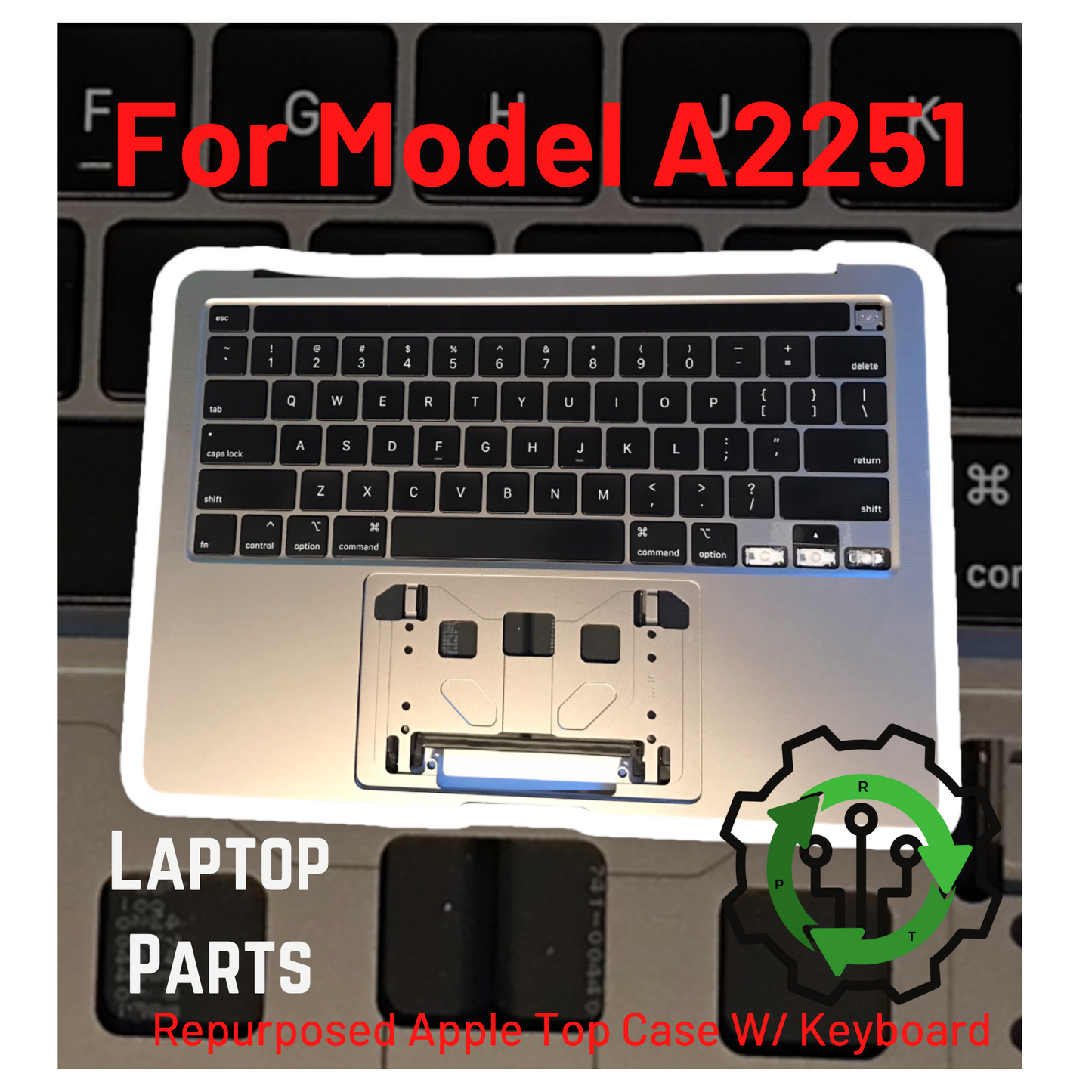 Used Replacement 2020 MacBook Pro A2251 Space Gray Top Case W/ Keyboard & Battery