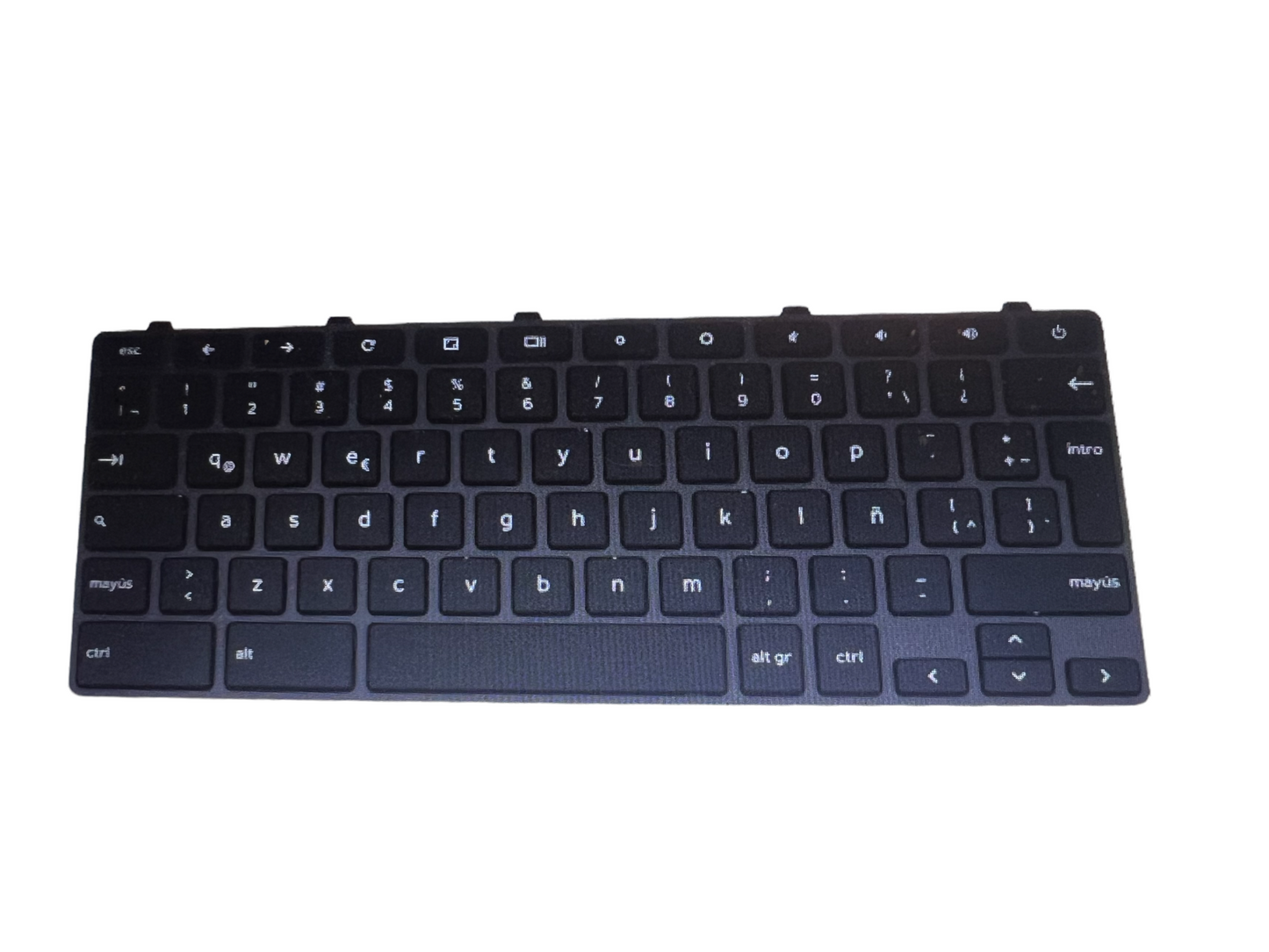 Replacement Parts: Spanish - Dell OEM Chromebook 3400 / 3100 / 5190 Laptop Keyboard - 7DRN1