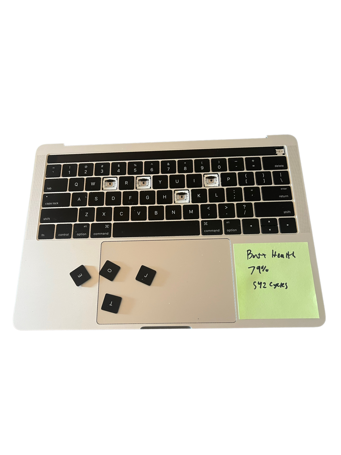 Used Replacement For Topcase +Keyboard+Battery+Trackpad Silver for MacBook Pro Retina 13" A1706 2016 2017