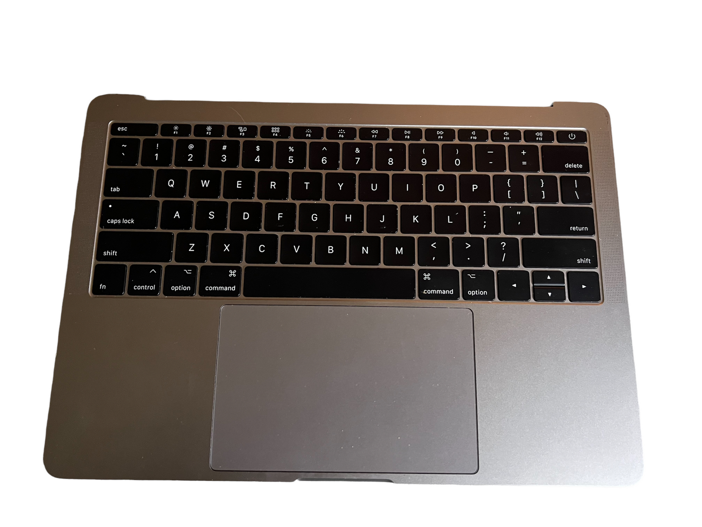 Used Replacement Space Gray MacBook Pro 13" A1708 Retina Space Gray Top Case w/ Keyboard+