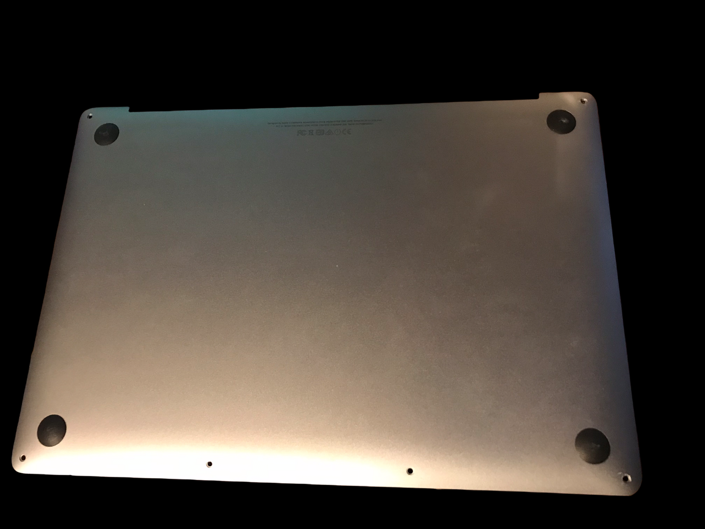 Used Late 2016 Space Gray Lower Bottom Case Plate - 13" MacBook Pro A1708