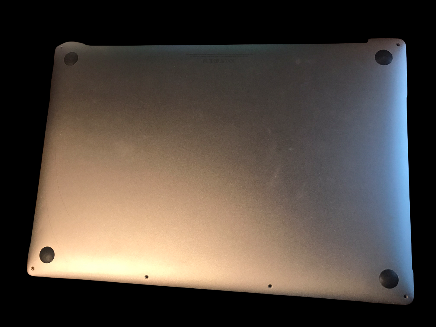 Used Mid 2017 Space Gray Lower Bottom Case Plate - 15" MacBook Pro A1707
