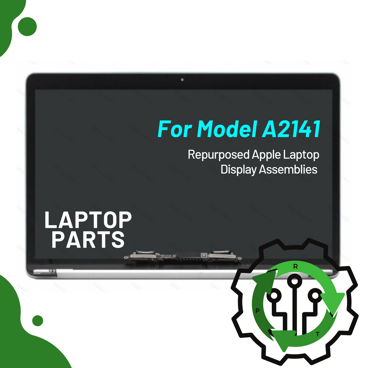 Replacement Used Screen Display Assembly for Apple MacBook Pro 16" A2141 Silver