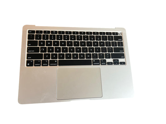 Used Replacement Apple MacBook Air 13" (M1, Late 2020) A2337 Silver Top Case / Keyboard+