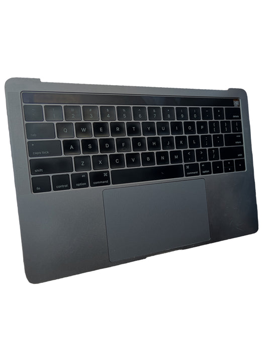 Used Replacement For Topcase w/ Keyboard + for MacBook Pro Retina 13" A1706 2016 2017 Gray