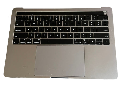 Used Replacement 2019 Gray Apple MacBook Pro A1989 13.3 inch Top Case w/ Keyboard+