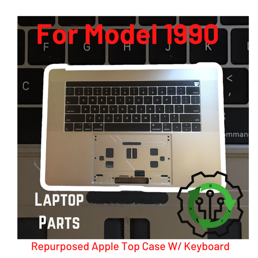 Used Replacement MacBook Pro 15 Mid 2018 2019 A1990 Space Gray Top Case W/ Keyboard & Battery