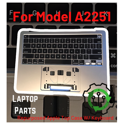Used Replacement 2020 MacBook Pro A2251 Space Gray Top Case W/ Keyboard & Battery