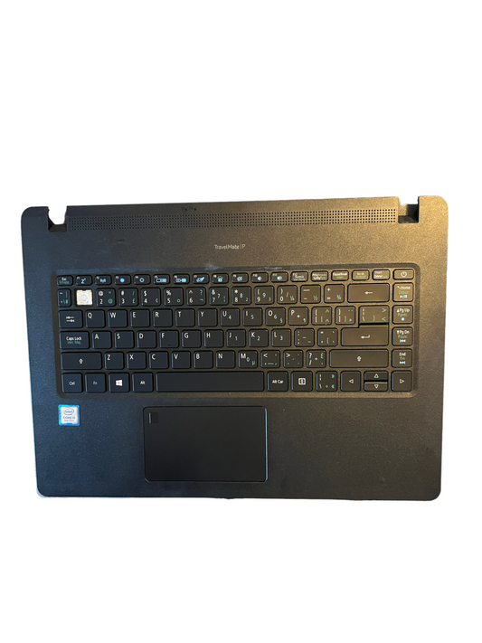 Replacement Used Acer Travelmate P2 14"  Palmrest Assembly w/ keyboard  (FRENCH KEYS)
