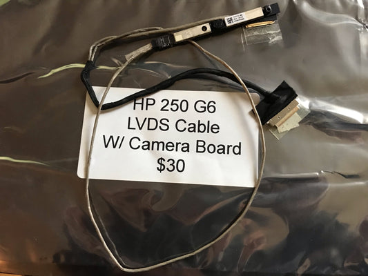 Used Replacement Parts For HP 250 G6 - LVDS Cable W/ Camera Board