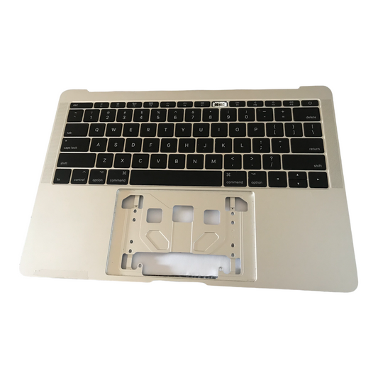 Used Replacement Space Gray MacBook Pro 13" A1708 Retina Silver Top Case w/ Keyboard