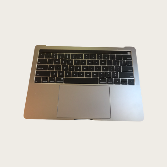 Used Replacement 2019 Gray Apple MacBook Pro A1989 13.3 inch Top Case w/ Keyboard+