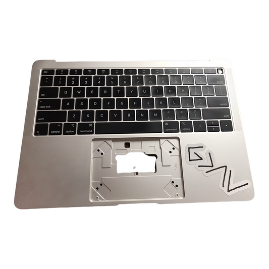 Used Replacement MacBook Air 13" (Late 2018-Mid 2019) Top Case with Keyboard A1932 Silver