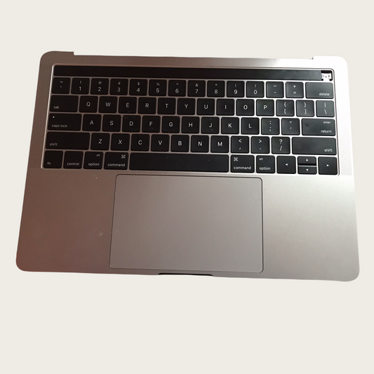 Used Replacement For Topcase +Keyboard+Battery+trackpad Space Gray for MacBook Pro Retina 13" A1706 2016 2017 Space Gray Palmrest Top Case US Keyboard Battery Touch bar