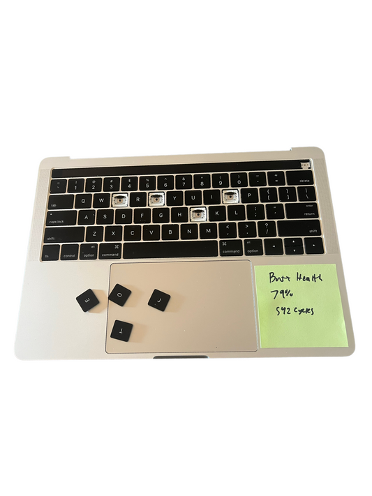 Used Replacement For Topcase +Keyboard+Battery+Trackpad Silver for MacBook Pro Retina 13" A1706 2016 2017