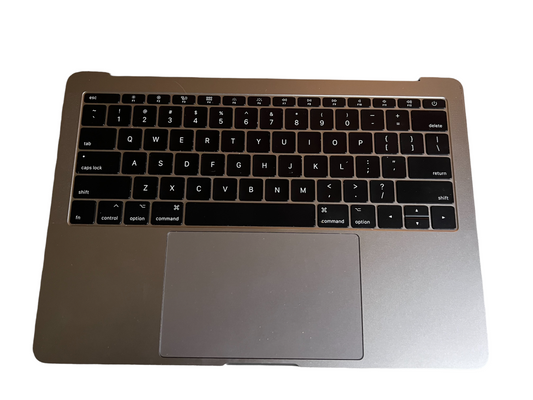 Used Replacement Space Gray MacBook Pro 13" A1708 Retina Space Gray  Top Case w/ Keyboard+