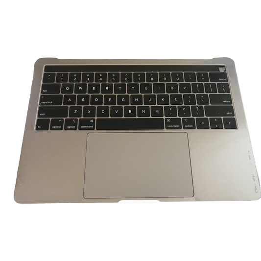 Used Replacement 2019 Gray Apple MacBook Pro A1989 13.3 inch Top Case w/ Keyboard