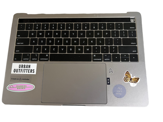 Used Replacement 2019 Gray Apple MacBook Pro A1989 13.3 inch Top Case w/ Keyboard