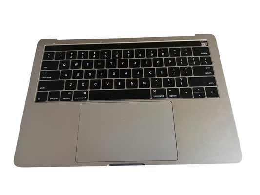 Replacement Space Gray MacBook Pro 13" A1706 Retina Top Case w/ Keyboard, Battery +