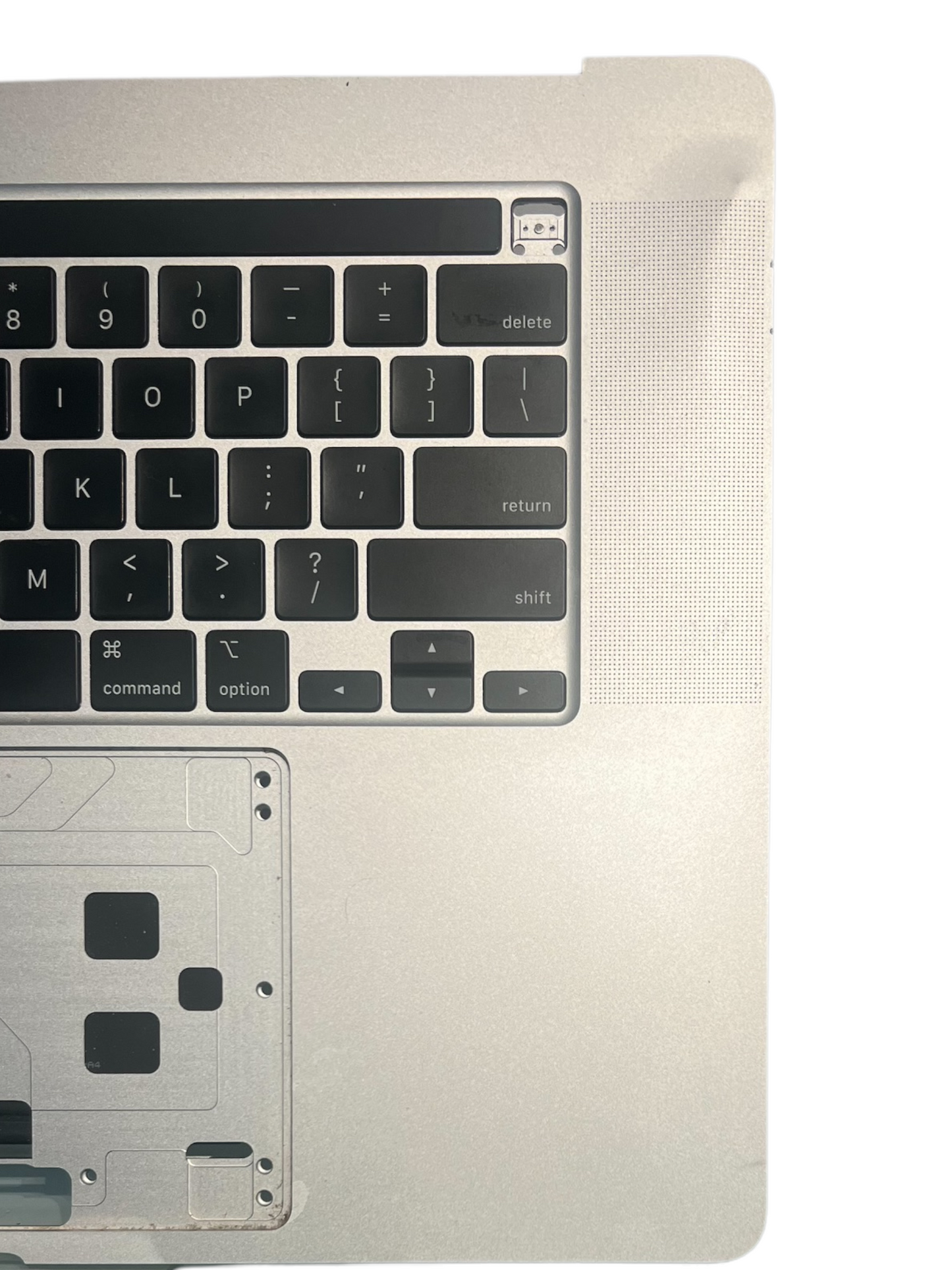 Used Replacement MacBook Pro 16" A2141 Silver Top Case, Keyboard+