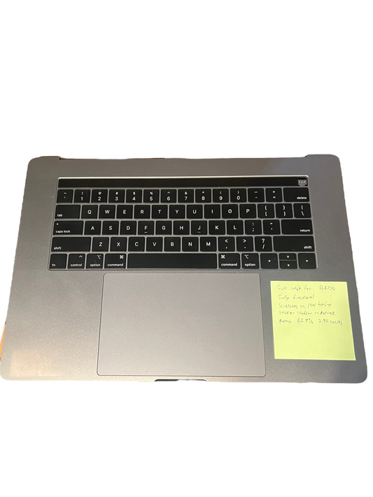 Used Replacement MacBook Pro 15" Mid 2018 2019 A1990 Gray Top Case +