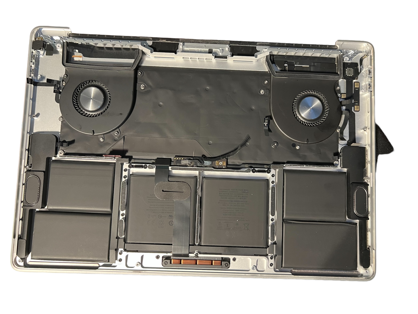 Used Replacement MacBook Pro 16" A2141 Silver Top Case, Keyboard, Track Pad +