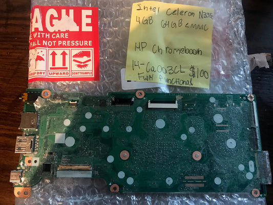 Used HP Chromebook 14-CA003CL Cel N3350 4GB 64GeMMC Motherboard L36461-001